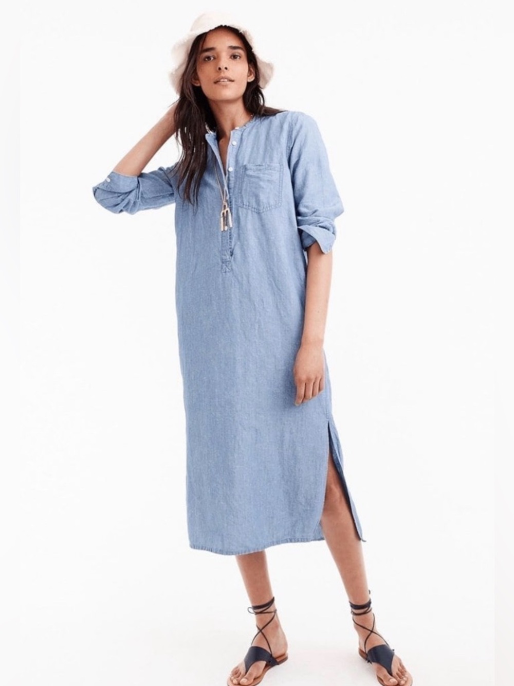 SOLD ❌ J.Crew Chambray Shirt Dress